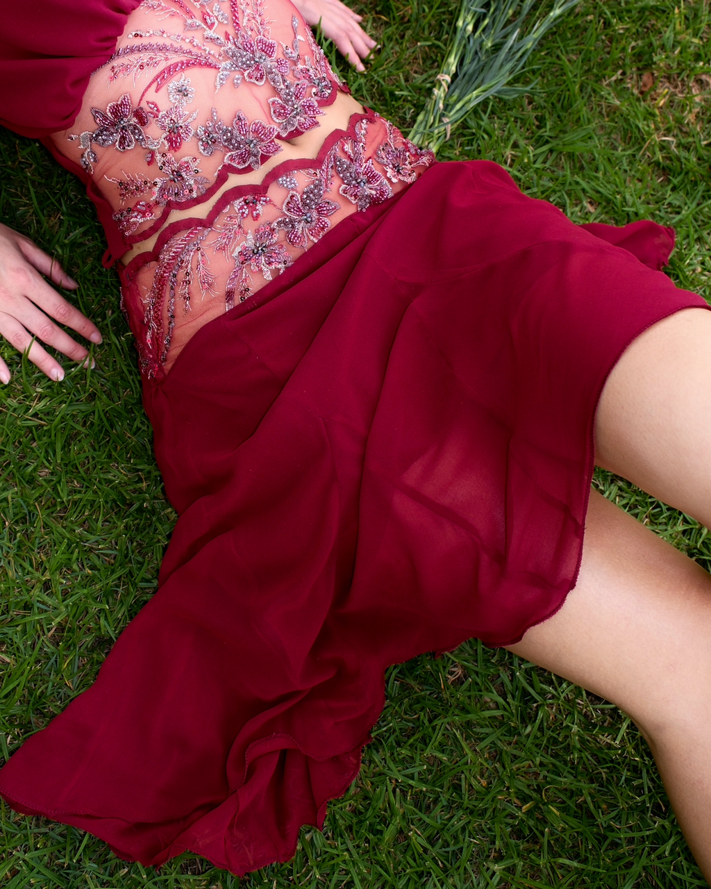 Jade Silk skirt (pre-order)