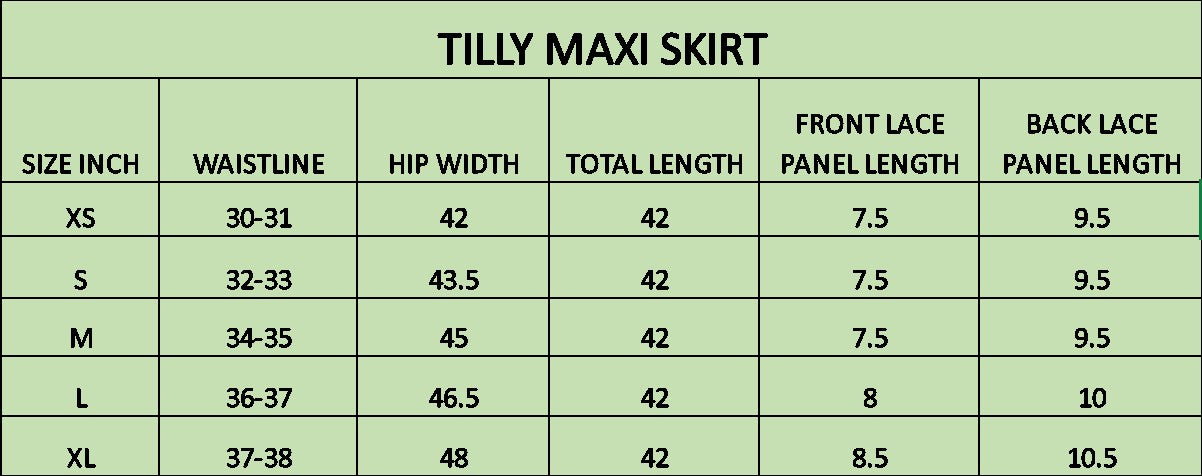 Tilly Maxi Skirt (pre-order)