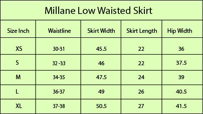 Millane Low Waisted Skirt. (pre-order)